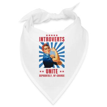 Agoraphobia introverts unite - Bandana - Weiß - Vorne