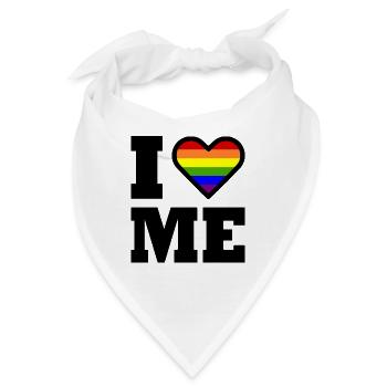 I love me - Bandana - Weiß - Vorne