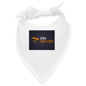 OPEN YOUR EYES - Bandana - Weiß - Vorne