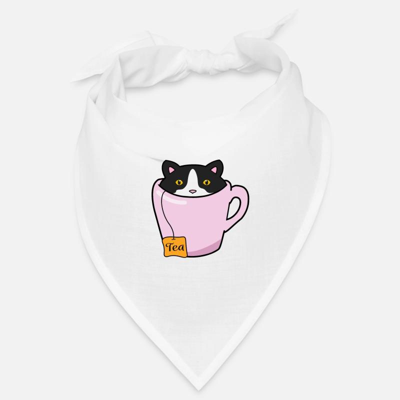 Cute Tea Cat Bandana