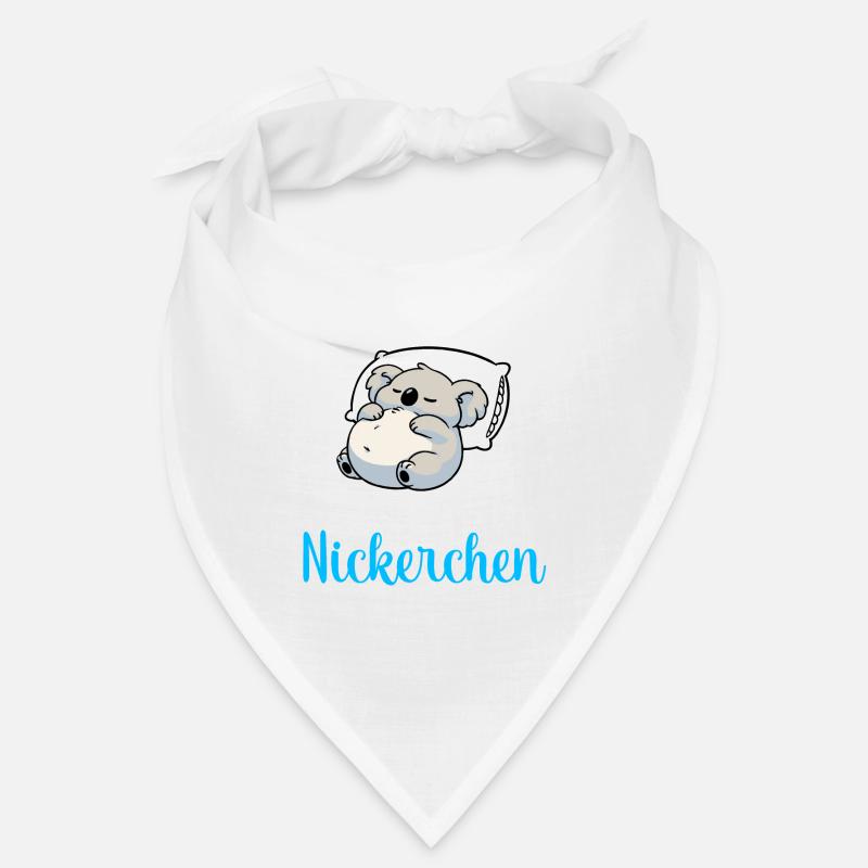 Koala Schlafshirt Dickerchen macht Nickerchen - Bandana - Weiß