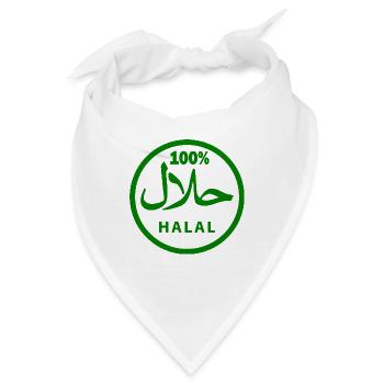 Halal - Bandana - Weiß - Vorne