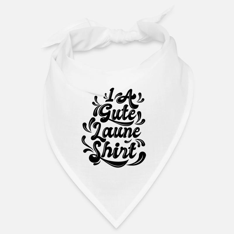 Gute Laune Lebensmotto Optimist Statement Spruch Bandana