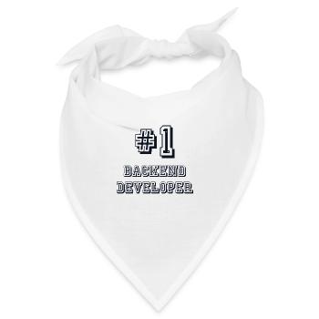 #1 Backend Developer Developer Coder Programmierer - Bandana - Weiß - Vorne