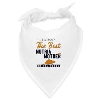 Best Nutria Mother World Biberratte Sumpfbiber - Bandana - Weiß - Vorne