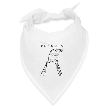 Seevogel Königspinguin Kaiserpinguin Pinguin - Bandana - Weiß - Vorne