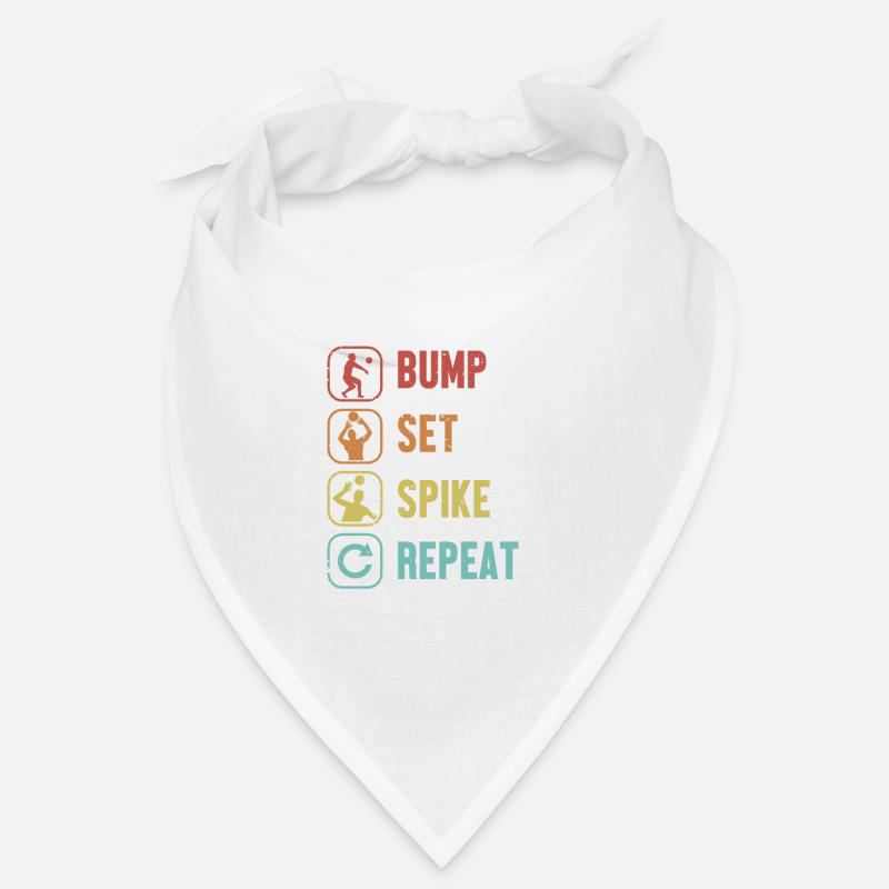 Bump Set Spike Repeat Coach Team Player Trainer Bandana