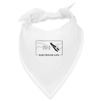 Michelangelo Creation of Adam Electrician - Bandana - Weiß - Vorne