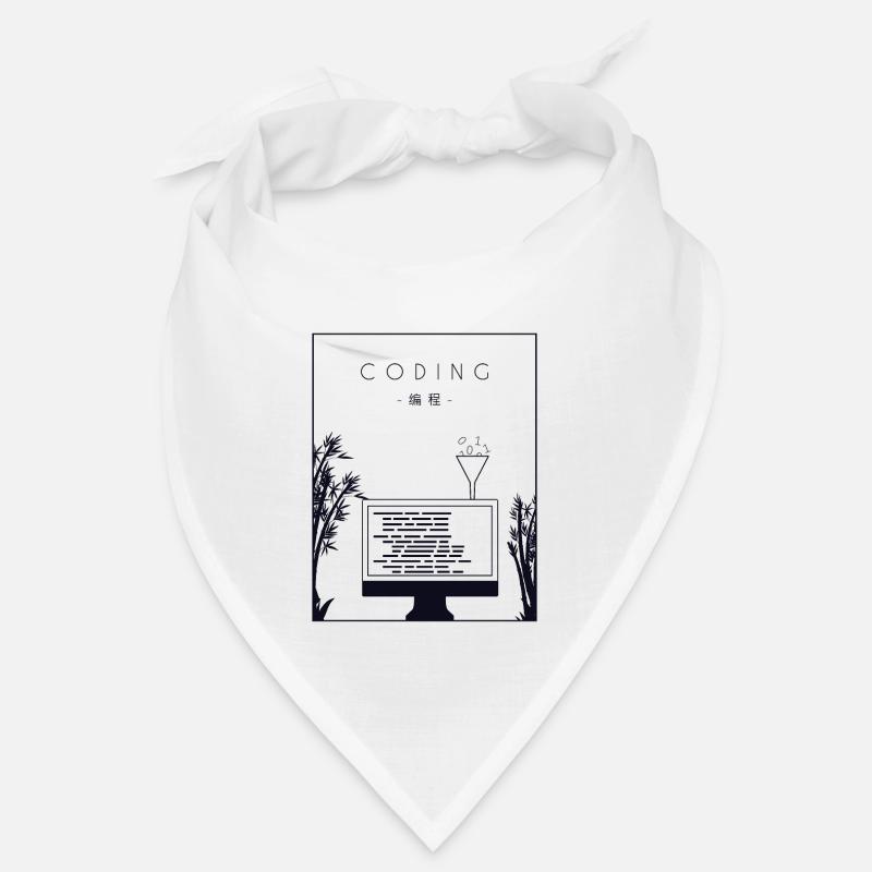 Coding Chinese Hanzi Developer Coder Programmierer Bandana