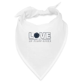 Love at First Spike Volleyballspieler Volleyball - Bandana - Weiß - Vorne