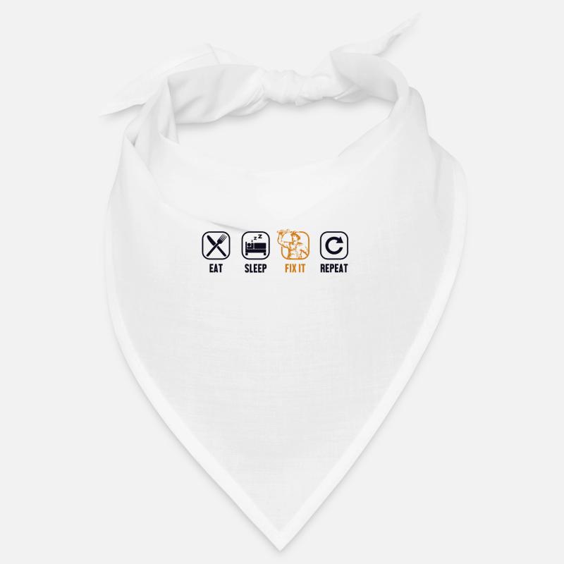 Eat Sleep Fix It Repeat Mechatronics Engineer Bandana