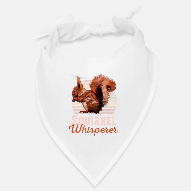 Squirrel Whisperer Grauhörnchen Squirrel - Bandana - Weiß