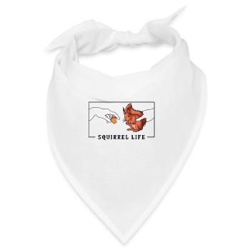 Michelangelo Creation of Adam Squirrel Squirrel - Bandana - Weiß - Vorne