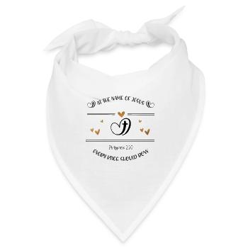 Christliches Design Im Namen Jesu - Bandana - Weiß - Vorne