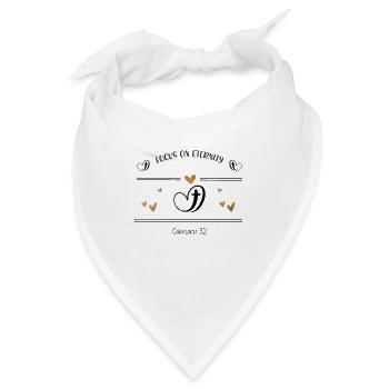 Christliches Design Fokus auf die Ewigkeit - Bandana - Weiß - Vorne