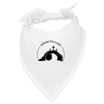 Seht das Lamm - Bandana - Weiß - Vorne