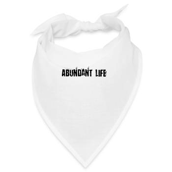 Leben im Überfluss - Bandana - Weiß - Vorne