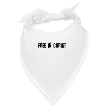 Frei in Christus - Bandana - Weiß - Vorne
