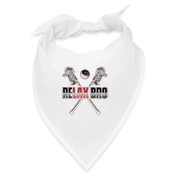 Relax Bro Polocrosse Intercrosse Lax Spieler - Bandana - Weiß - Vorne