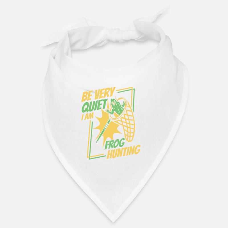 Be Very Quiet I Am Frog Hunting Toad Frog Bandana