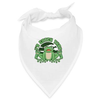 I'd Catch That Laubfrosch Kröte Kaulquappe Frosch - Bandana - Weiß - Vorne