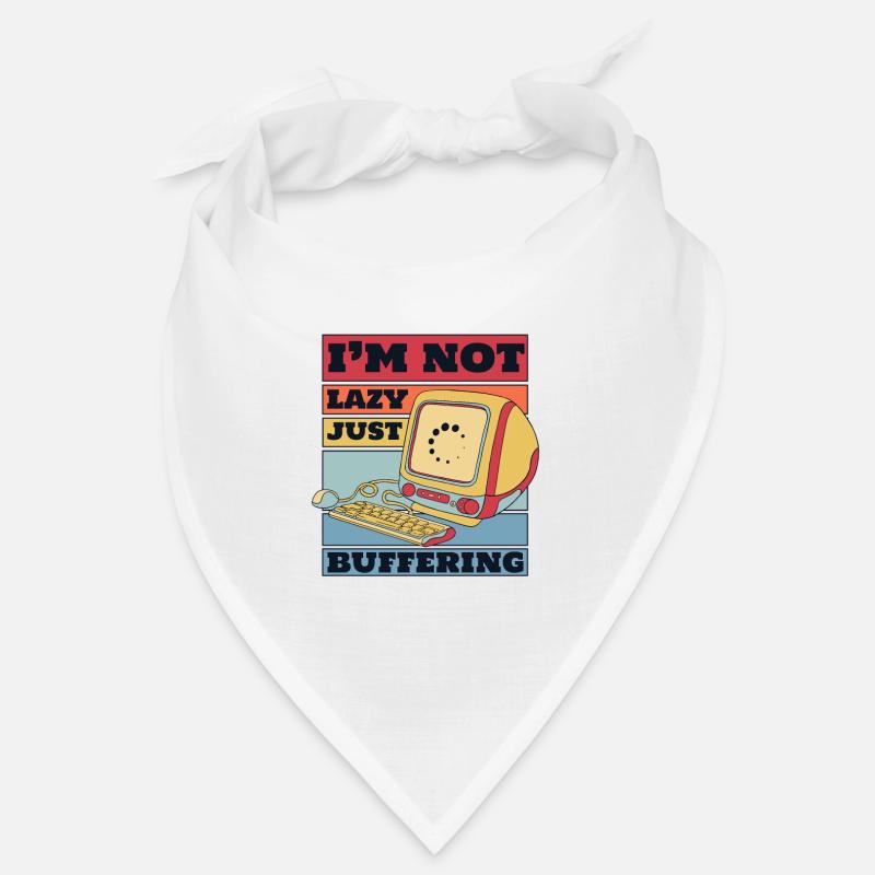 No Lazy Just Buffering Admin IT Operations Bandana