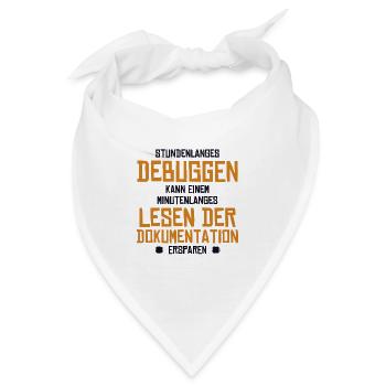 Stundenlanges Debuggen Softwareingenieur Coder - Bandana - Weiß - Vorne