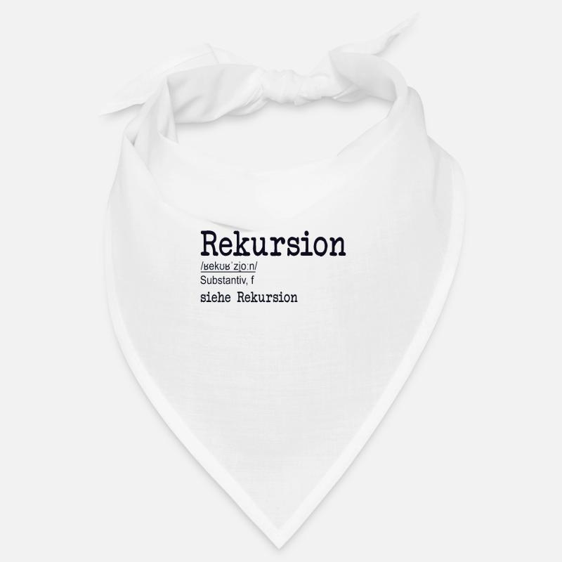 Rekursion Definition Softwareentwickler Coder Bandana