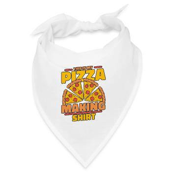 This Is My Pizza Making Clothing Pizzaofen Pizza - Bandana - Weiß - Vorne