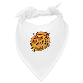 Pizzaologist Pizzablech Pizzaofen Pizza - Bandana - Weiß - Vorne