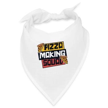 Pizza Making Squad Pizzablech Pizzaofen Pizza - Bandana - Weiß - Vorne