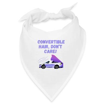 Lustiger Cabriolet Spruch Englisch Cabrio Spaß - Bandana - Weiß - Vorne