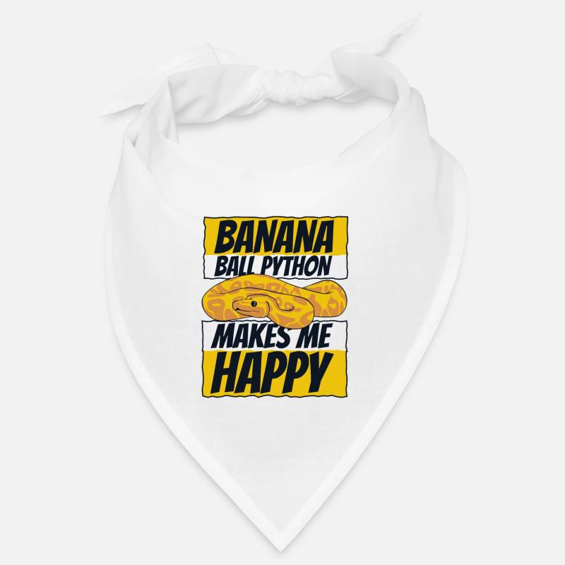 Makes Me Happy Schlange Python Banana Ball Python Bandana