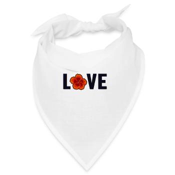 Love Gartenbau Schrebergarten Kleingarten - Bandana - Weiß - Vorne