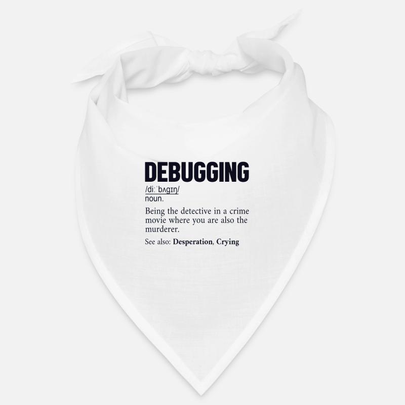 Debugging Definition Developer Coder Programmierer Bandana