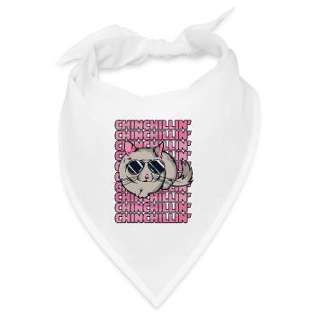 Chinchillin Kurzschwanz Langschwanz Langhaar - Bandana - Weiß - Vorne