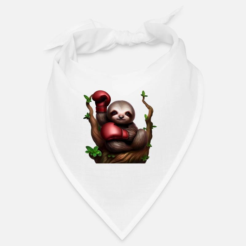Boxing sloth on tree Bandana