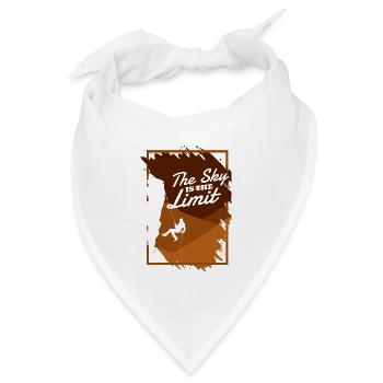 The Sky Is The Limit Alpinklettern Sportklettern - Bandana - Weiß - Vorne