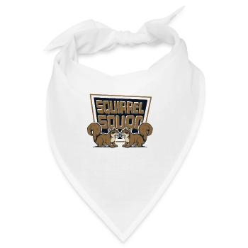 Squirrel Squad Squirrel Fuchshörnchen Eichhörnchen - Bandana - Weiß - Vorne