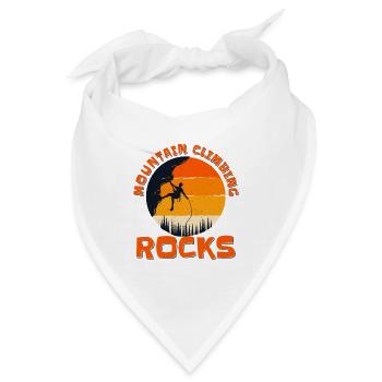 Mountain Climbing Rocks Sportklettern - Bandana - Weiß - Vorne