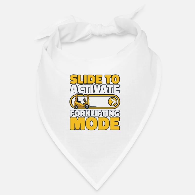 Slide To Activate Forklifting Mode Gabelstapler Bandana