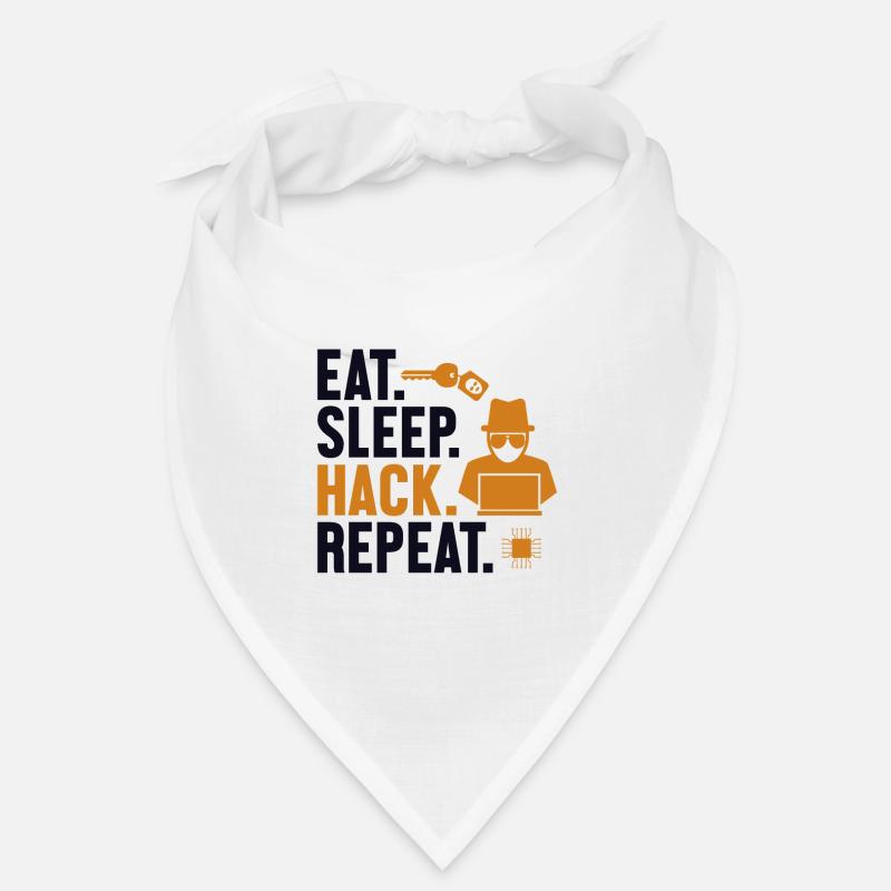 Eat Sleep Hack Repeat Social Engineering Phishing Bandana