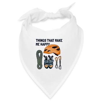 Things That Make Me Happy Alpinklettern Kraxler - Bandana - Weiß - Vorne