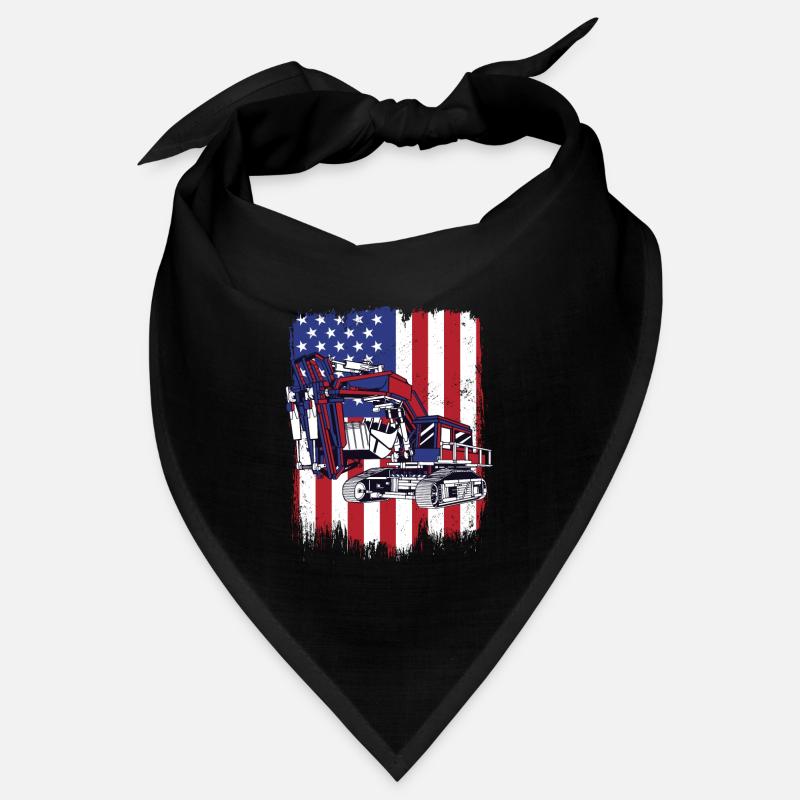 Excavator Seilbagger Raupenbagger Baggerführer Bandana