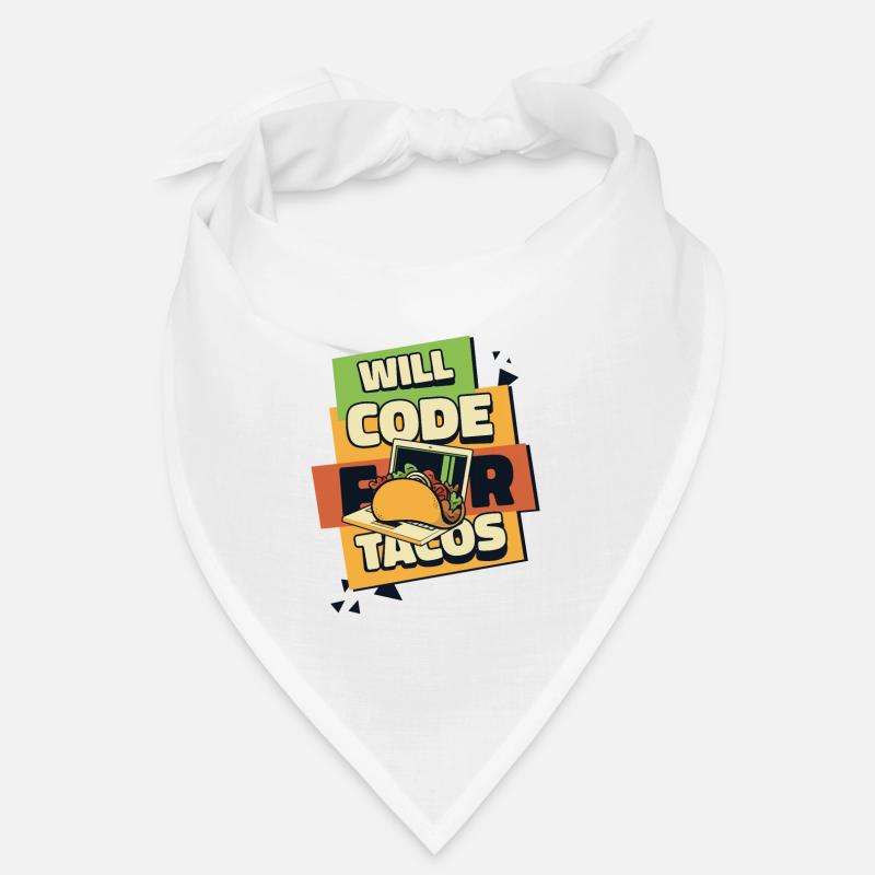 Will Code For Tacos Developer Coder Programmer Bandana
