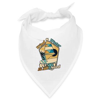 Wind And Water Is All I Need Surfer Wassersport - Bandana - Weiß - Vorne