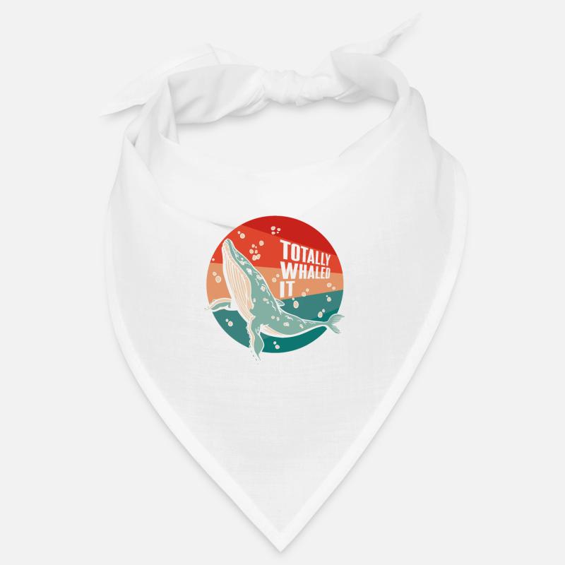 Totally Whaled It Blauer Beluga-Cachalot-Wal Bandana