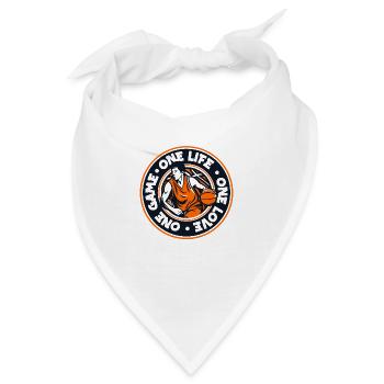 One Life Love Game Basketballkorb Basketballer - Bandana - Weiß - Vorne