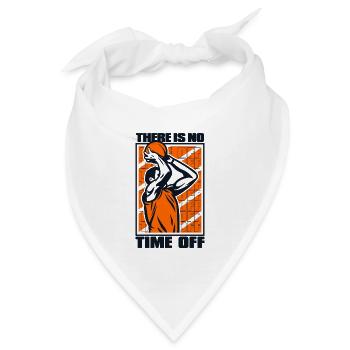 There Is No Time Off Basketballer Basketballkorb - Bandana - Weiß - Vorne