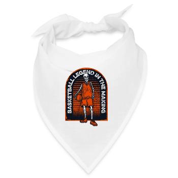 Basketball Legend In The Making Basketballkorb - Bandana - Weiß - Vorne